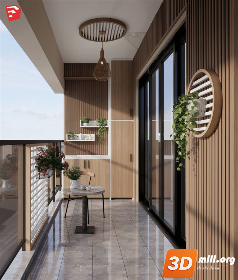 Balcony Skp Files